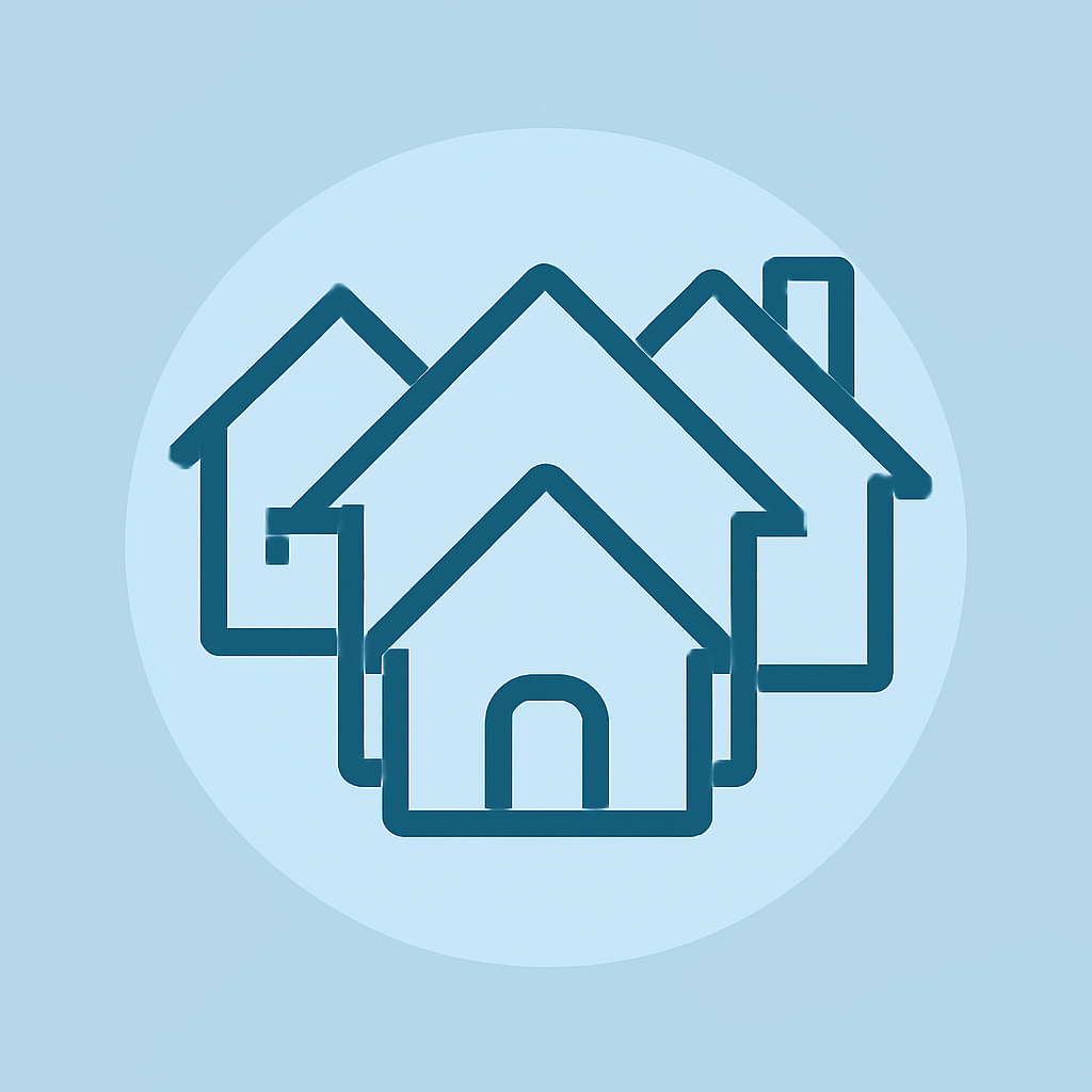 Icon representing diverse property types