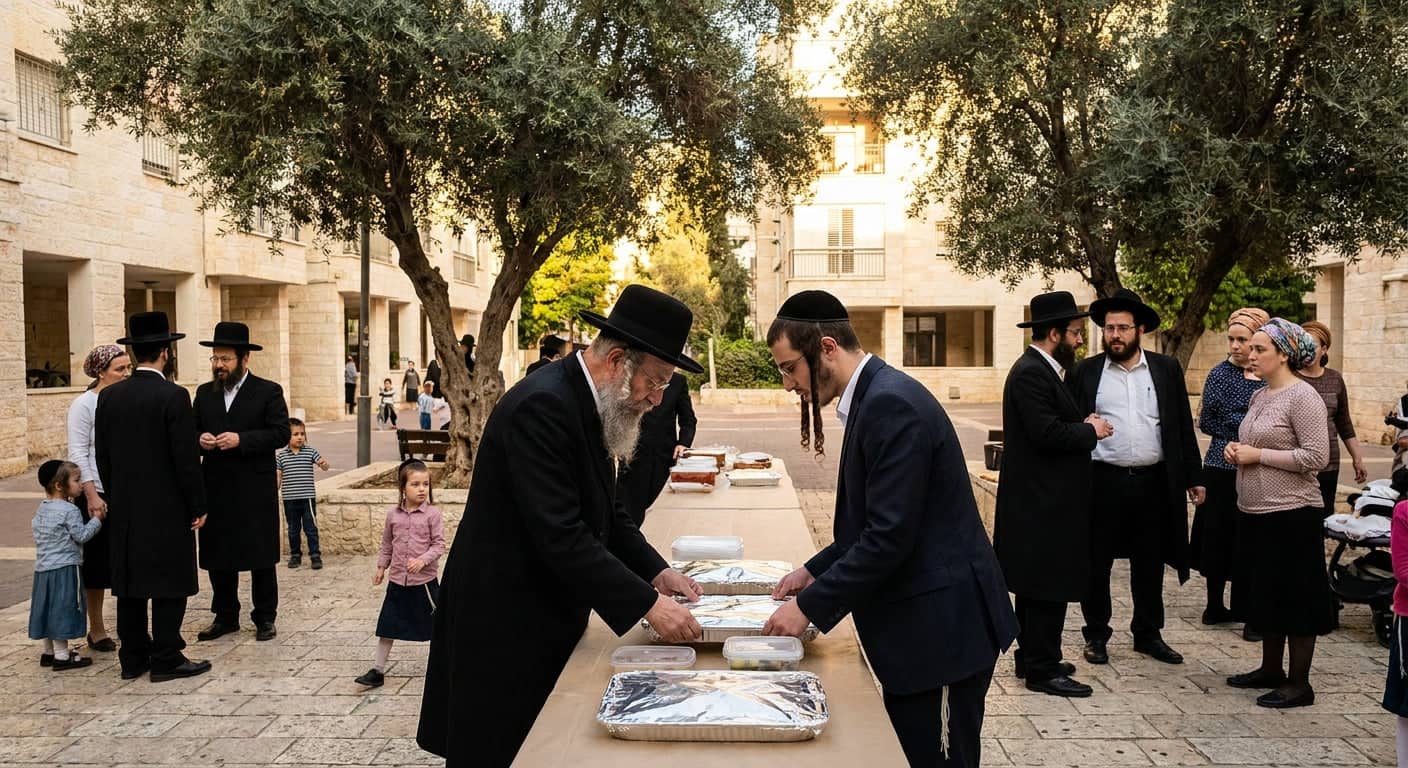 Community amenities scene in Bnei Brak