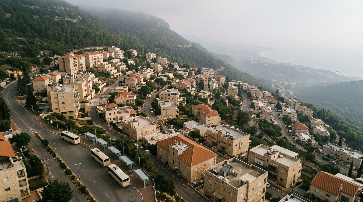 Scenic view of Tirat Karmel in Haifa District