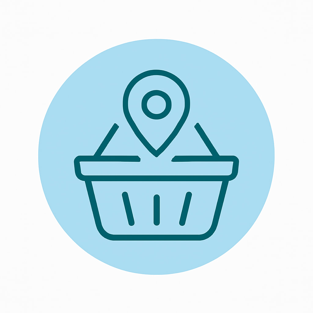 Services icon representing local and regional access