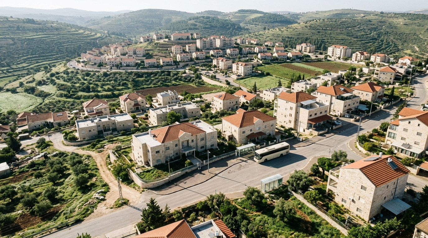 Scenic view of Shilo in Judea & Samaria