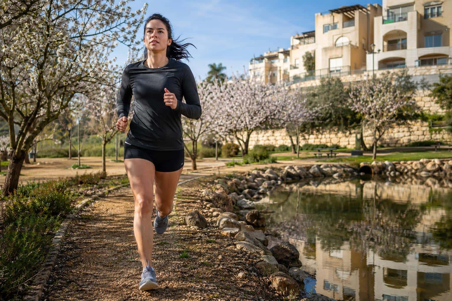 A person enjoying nature in Yokneam Illit