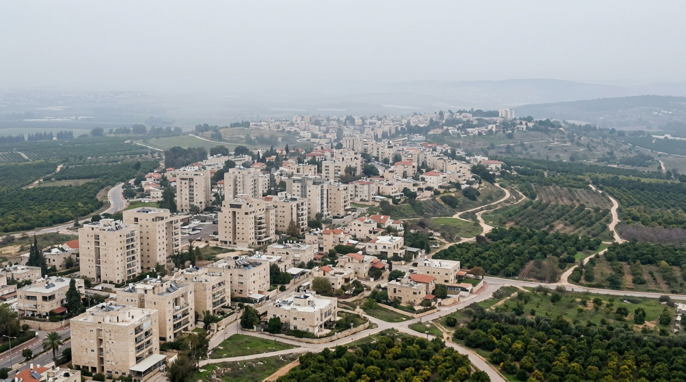 A scenic view of Lod in the Central District