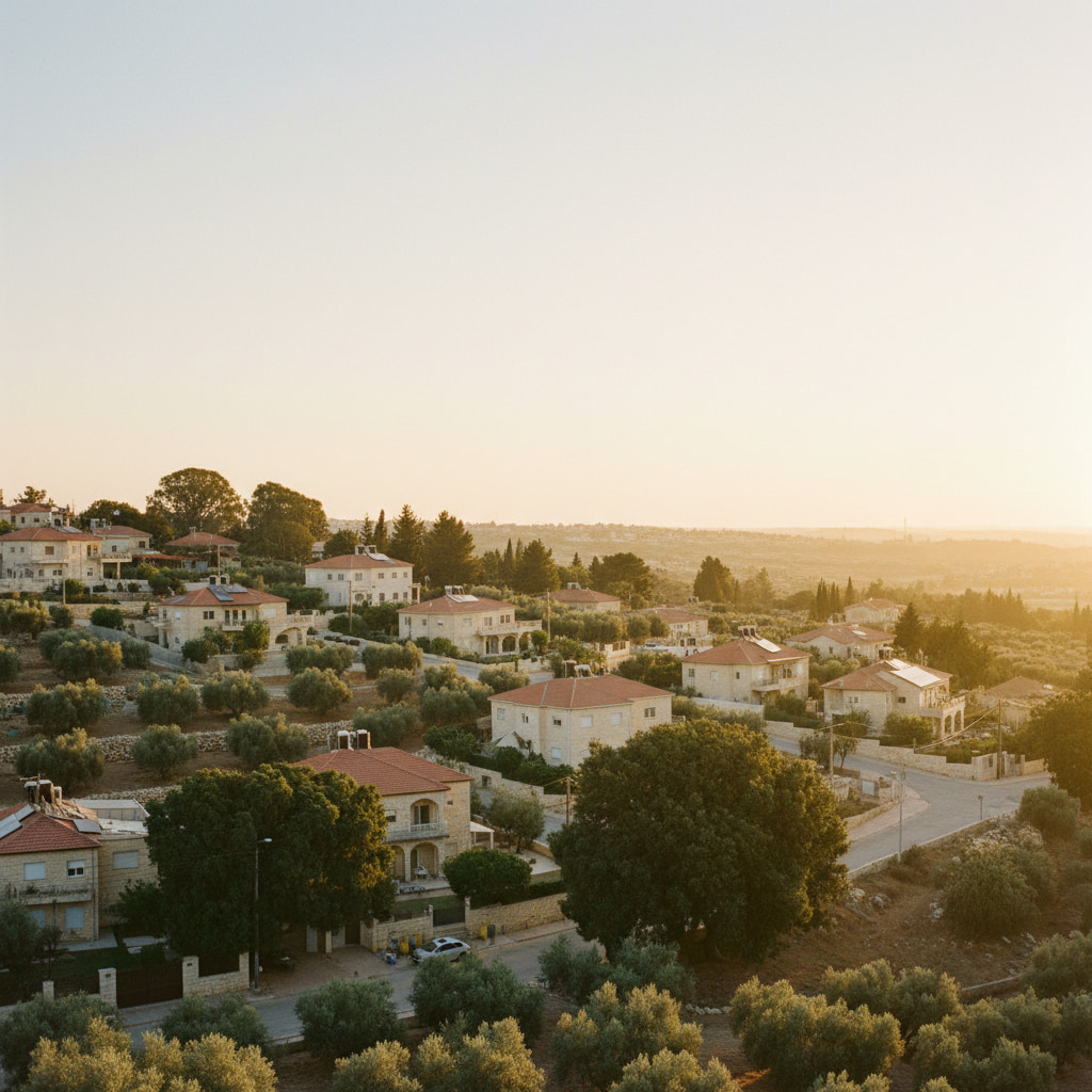 Scenic view of Mevo Dotan in Judea & Samaria