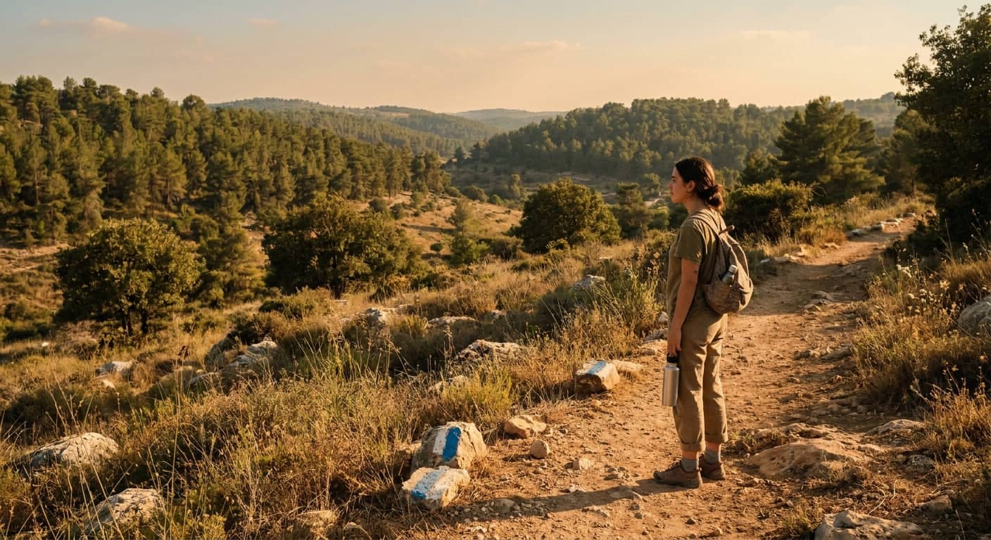 Nature enthusiasts exploring Beit Yehoshua's surroundings
