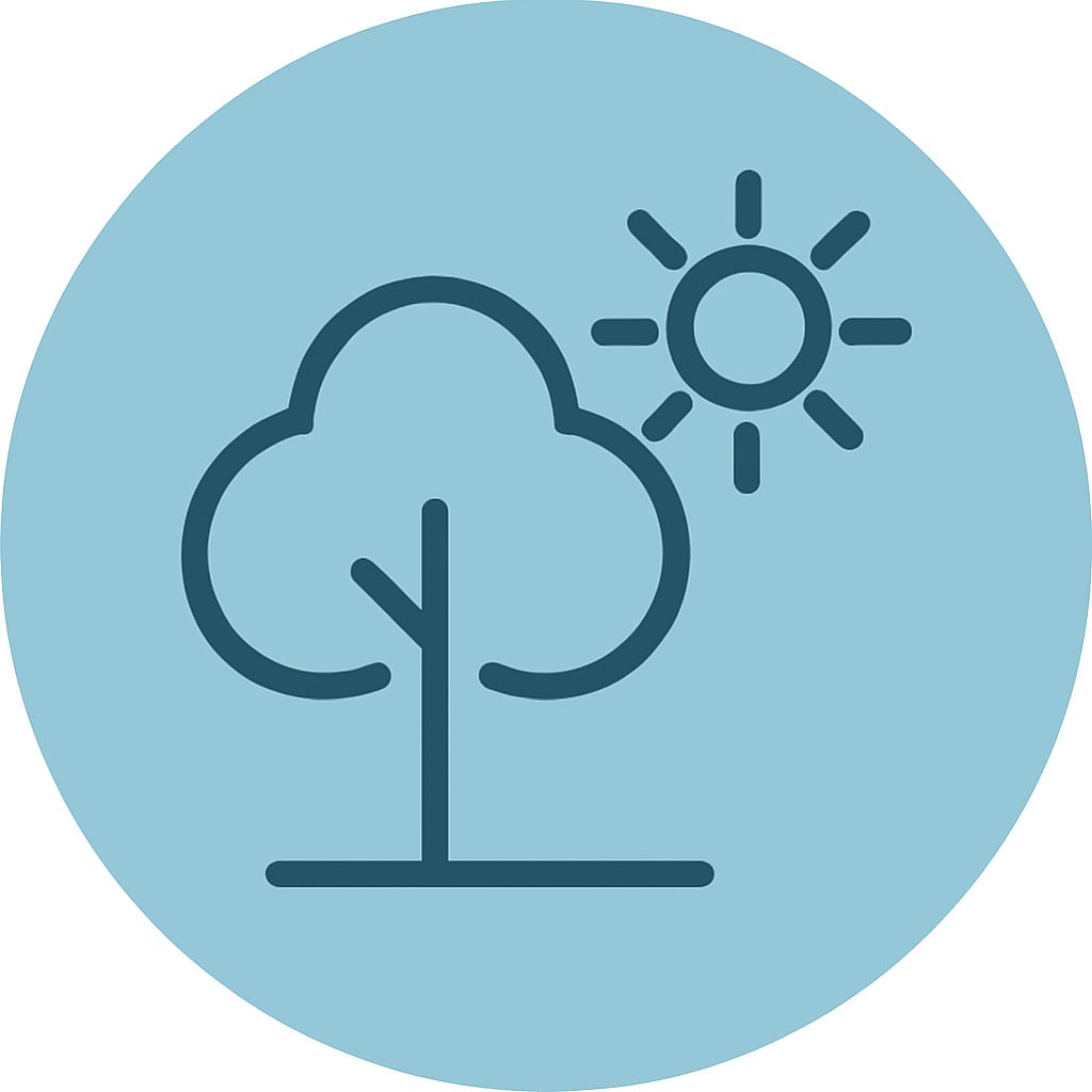 Icon representing nature and space