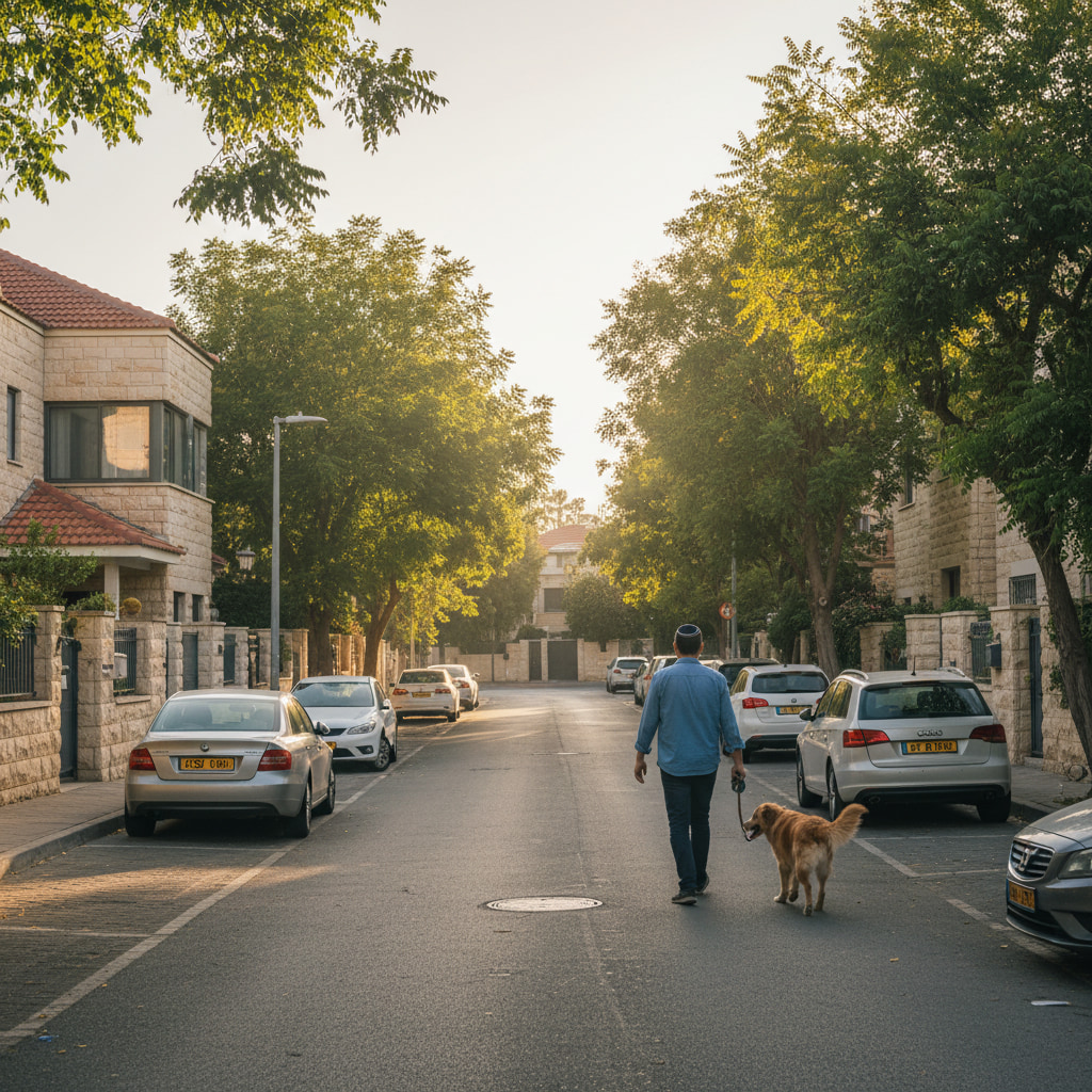 Quiet residential street in Petzael