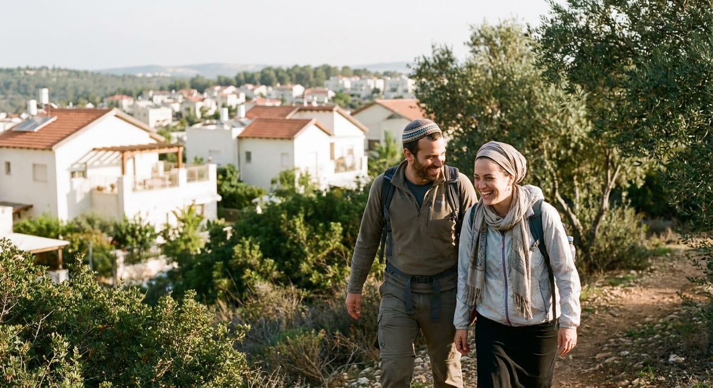 People enjoying nature in Shoham