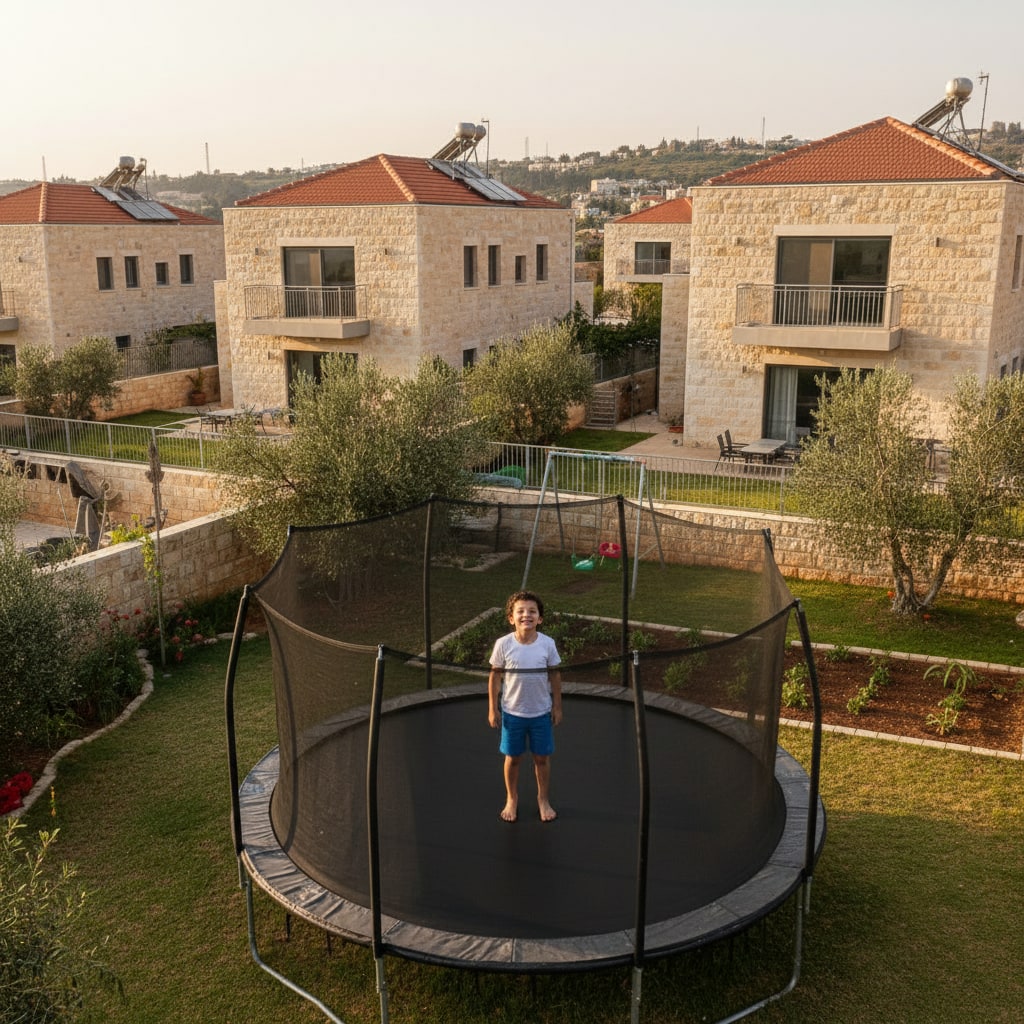 Family enjoying a park in Kfar Maimon
