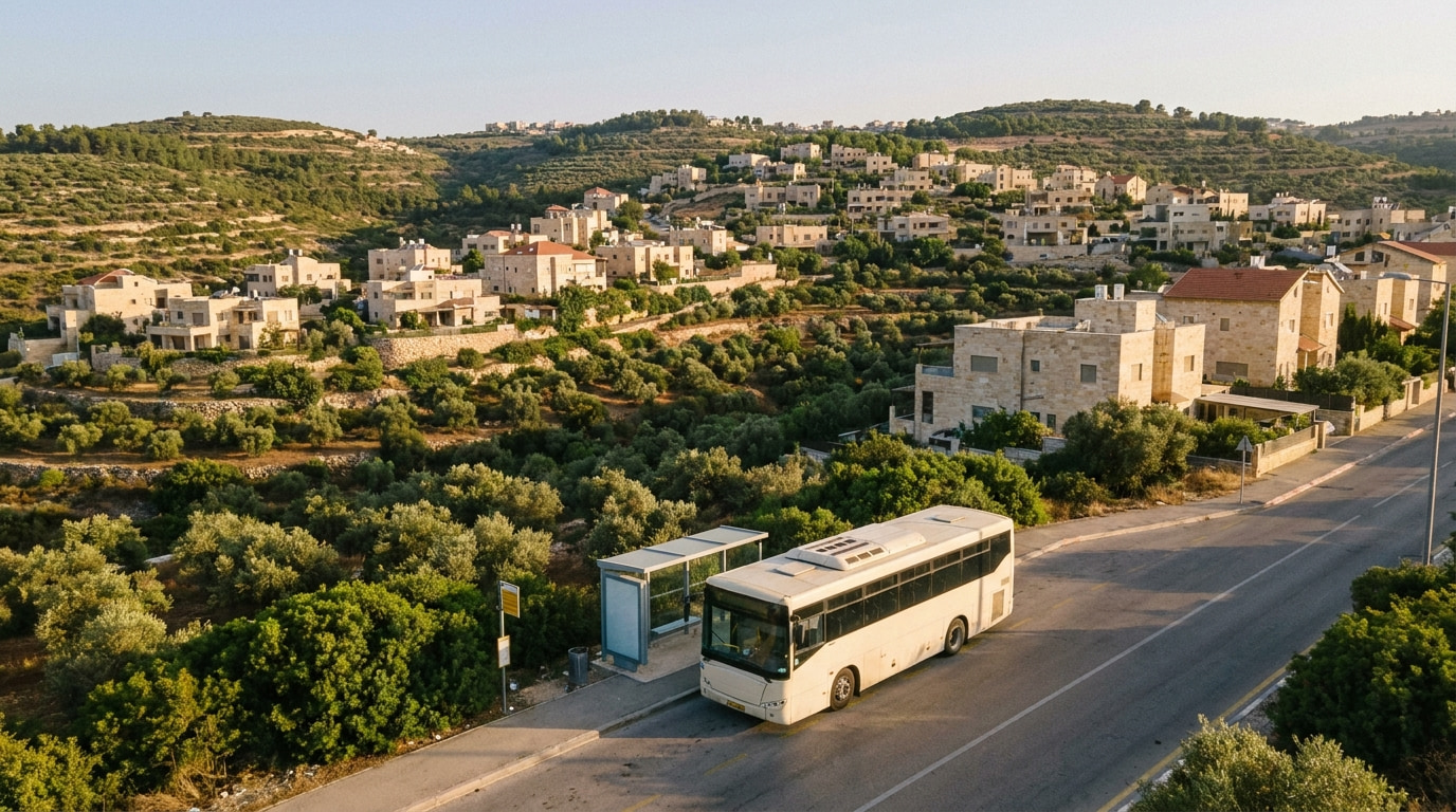 A scenic view of Sansana in Judea & Samaria