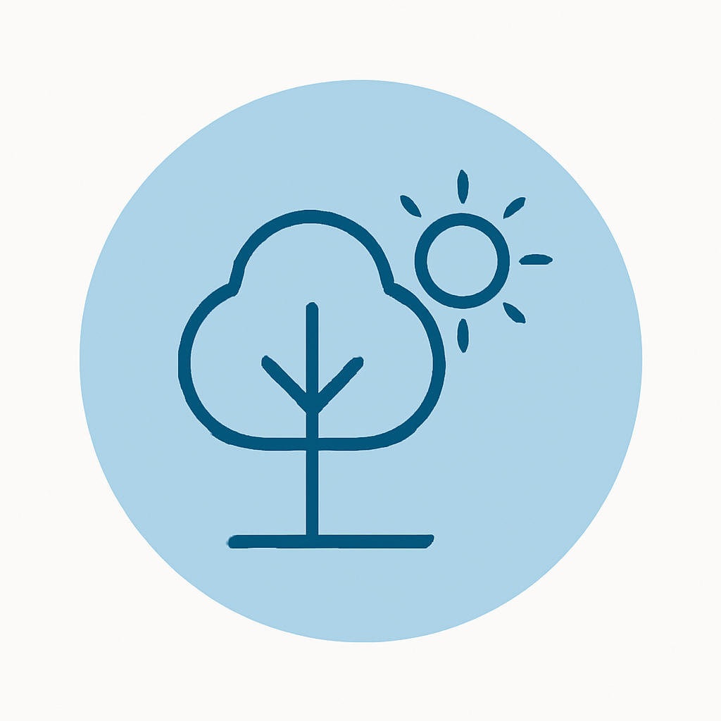 Icon representing nature and space