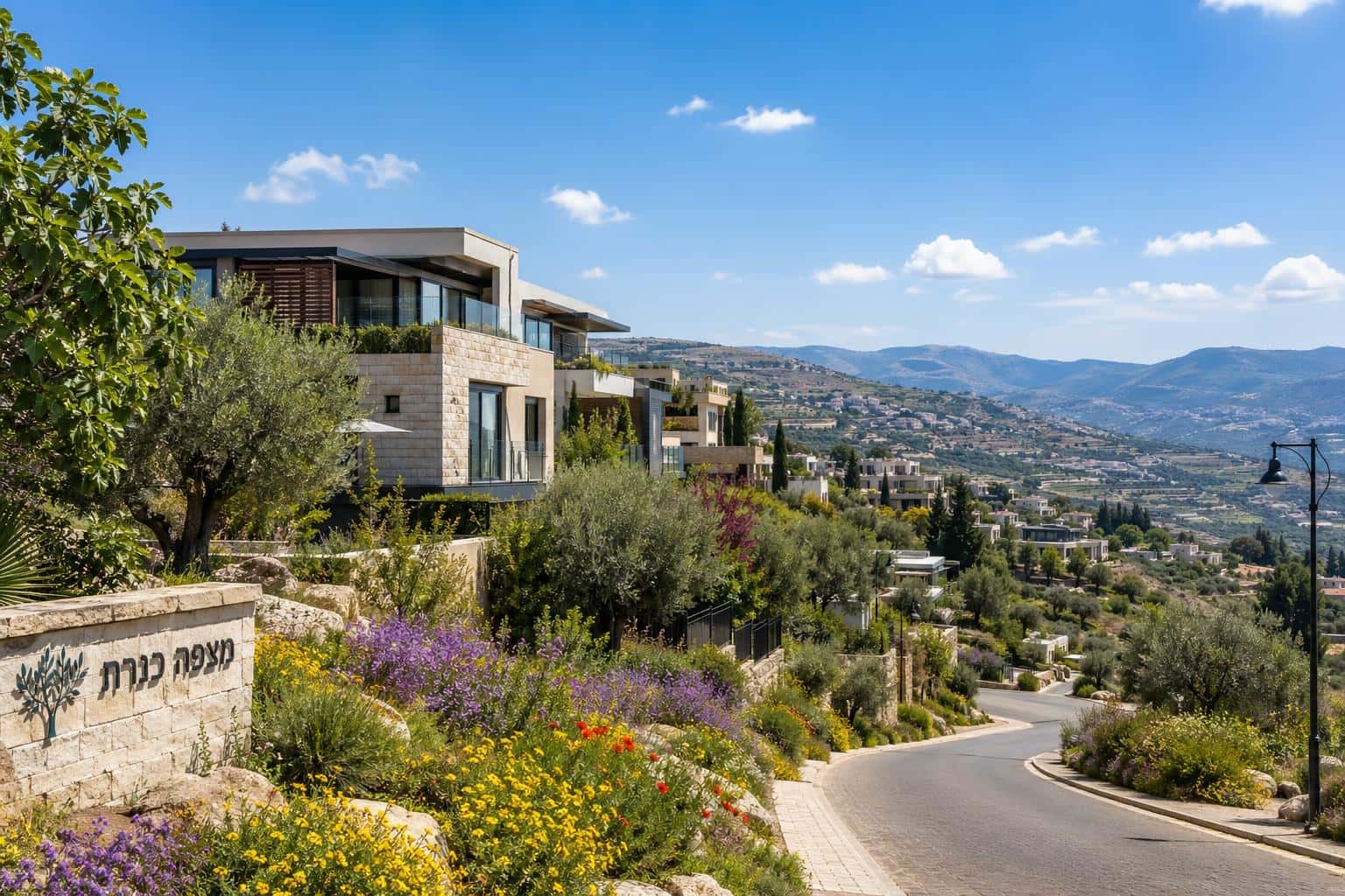 Scenic view of Nokdim in Judea & Samaria