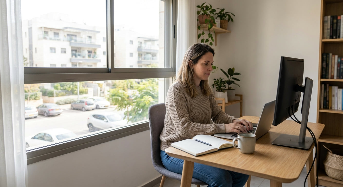 Remote working scene in Or Yehuda