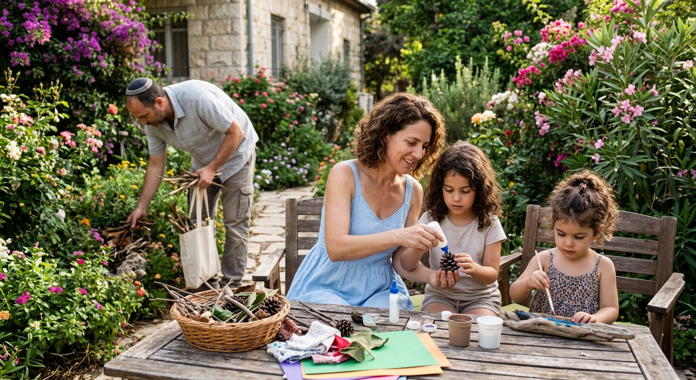 Family enjoying life in Shafir