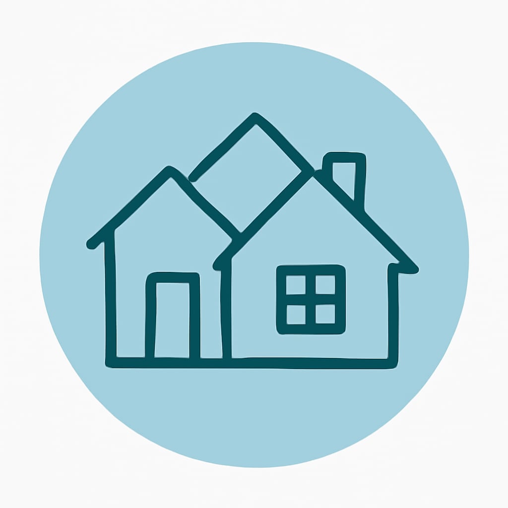 Property types icon representing variety