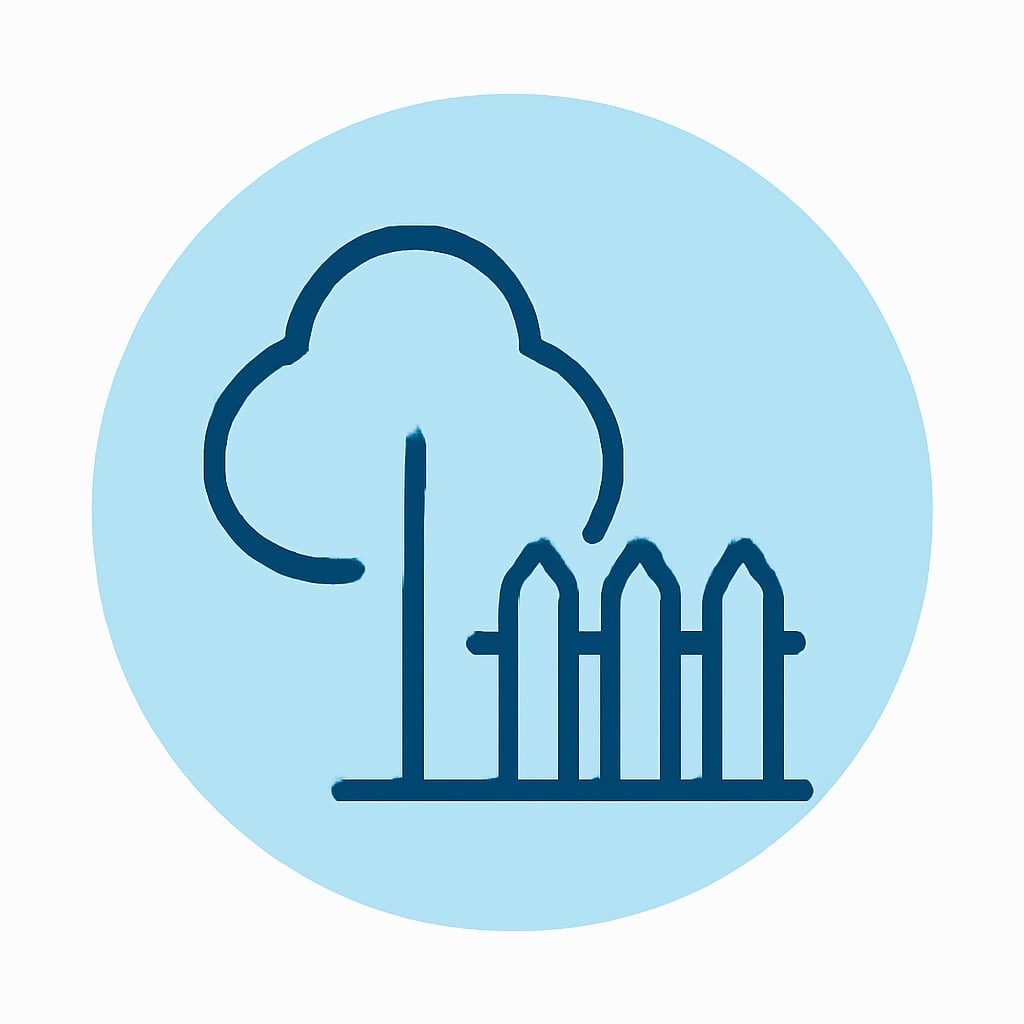 Icon representing space and privacy
