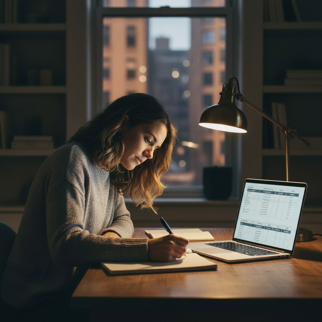 Remote worker in a home office in Nir Yitzhak