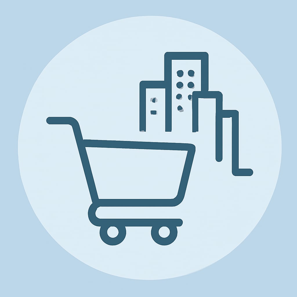 Icon representing local and regional services