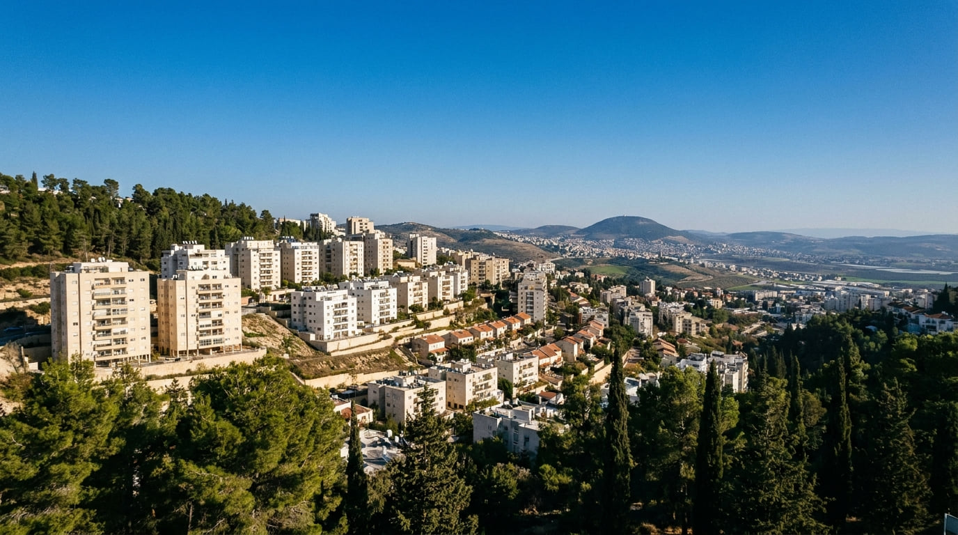 Scenic view of Nof HaGalil in Northern District