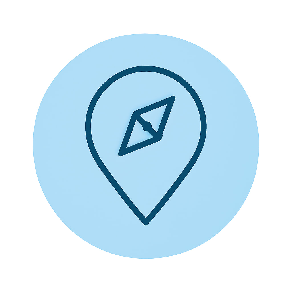 Icon representing practical location