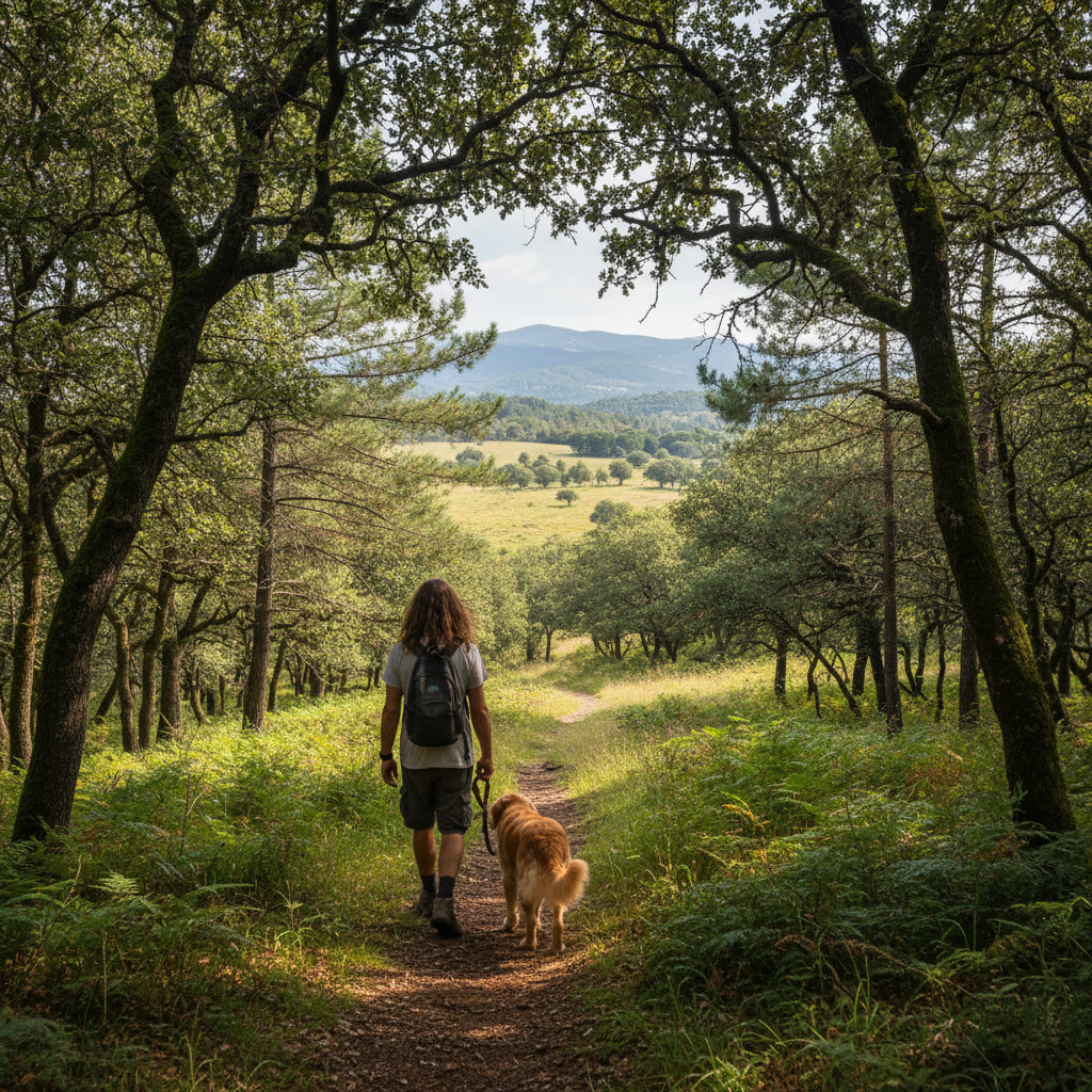 A scenic hiking trail in Meitar