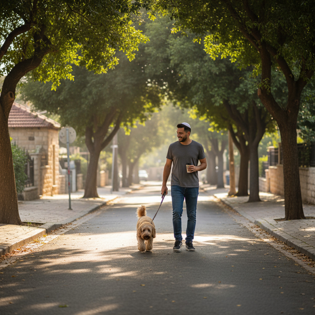 Quiet residential street in Mattan