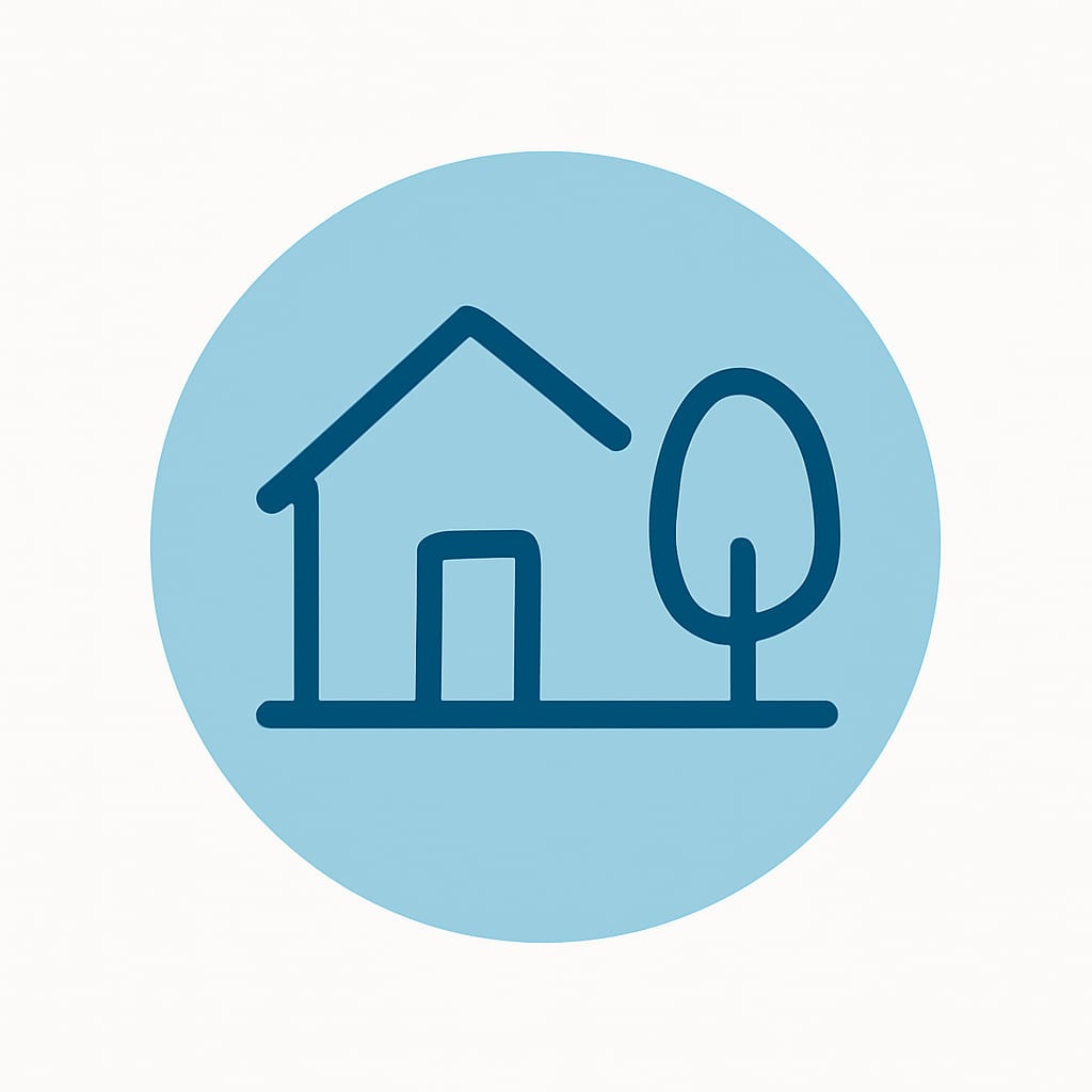 Icon representing space and privacy