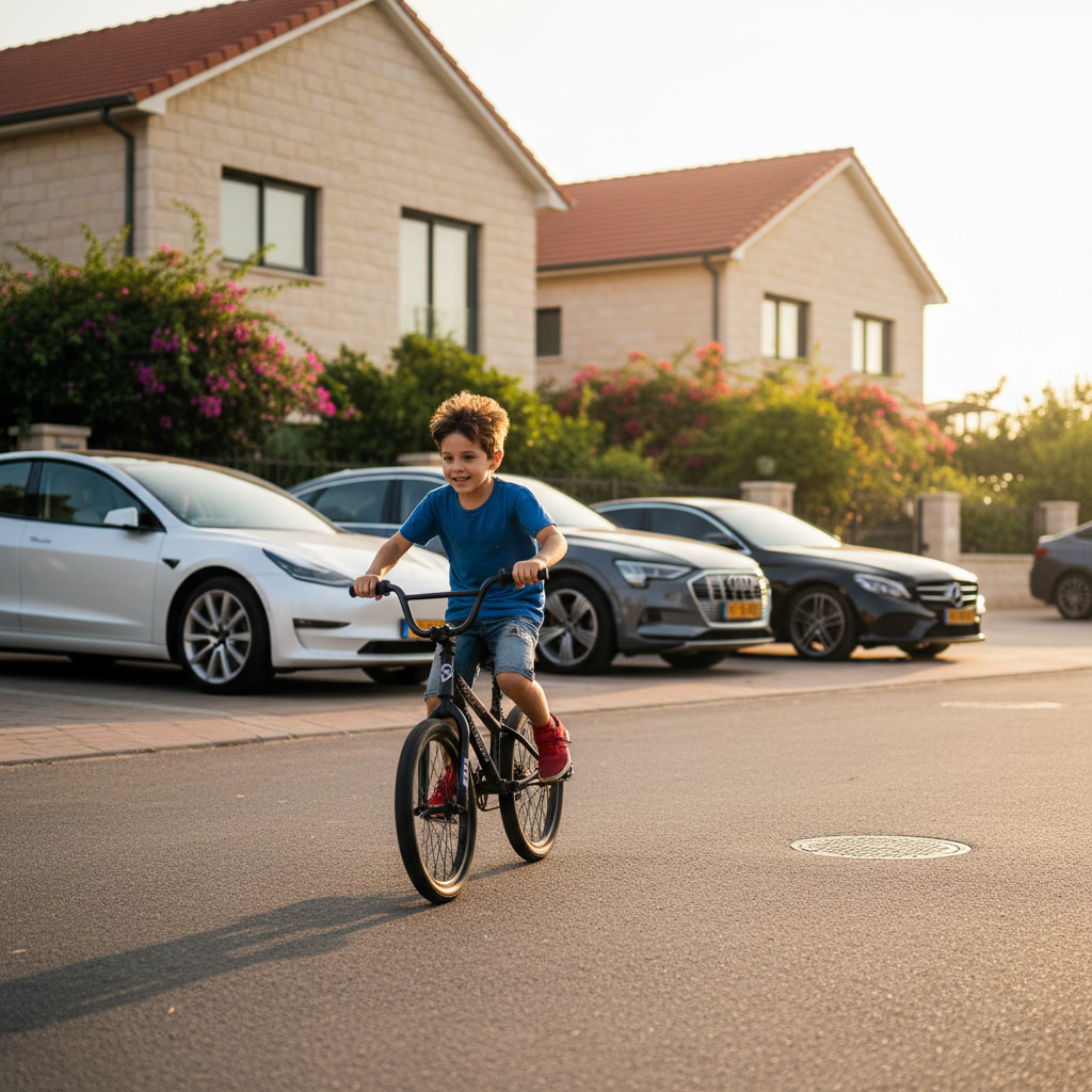 Low-density living scene in Kerem Shalom
