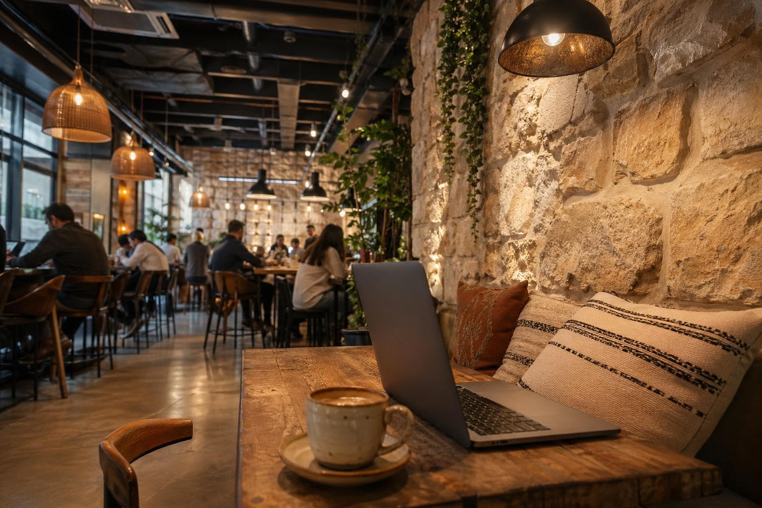 Remote worker in a home office
