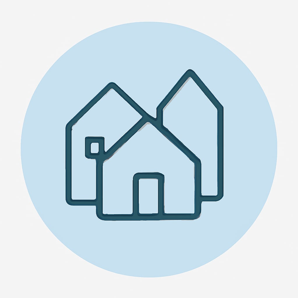 Icon representing diverse property types