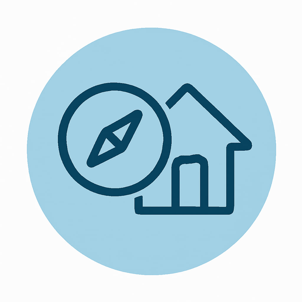 Icon representing practical location