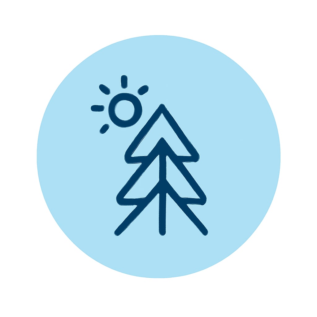 Nature icon representing open spaces