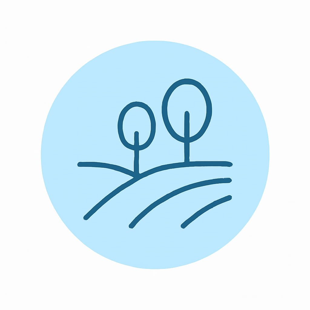 Icon representing space and privacy