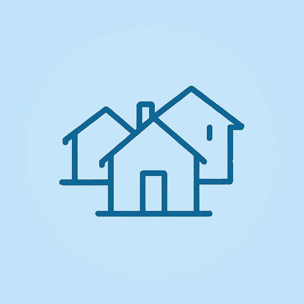 Property icon representing housing options