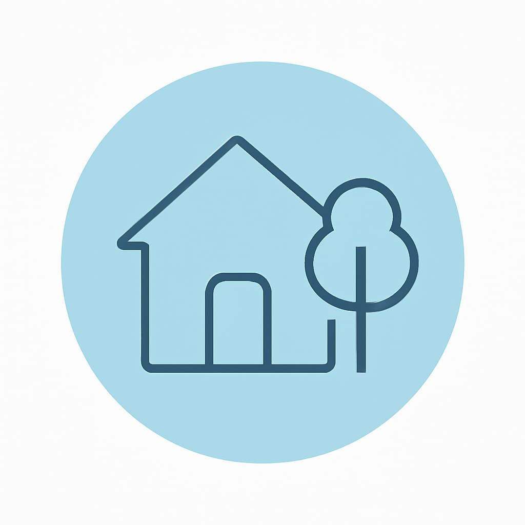 Icon representing space and privacy