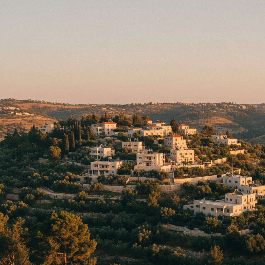 Scenic view of Mechola in Judea & Samaria