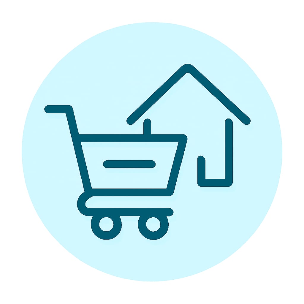 Icon representing local and regional services