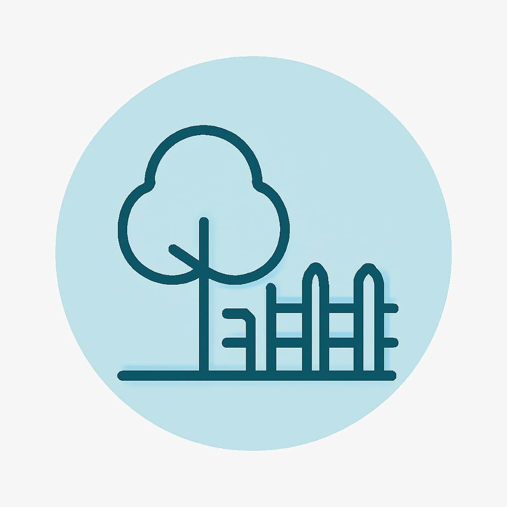 Icon representing space and privacy