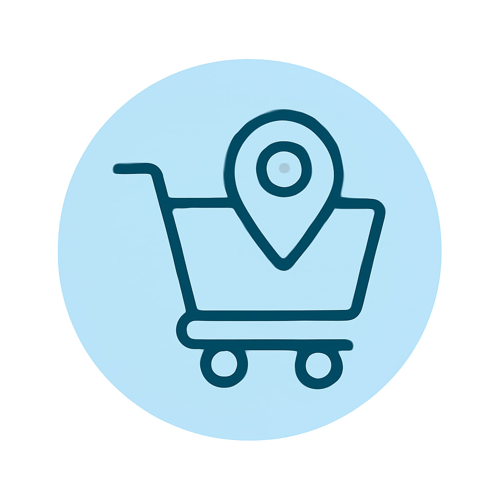Icon representing local and regional services