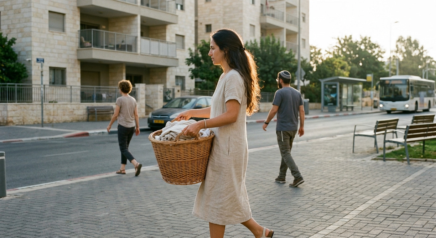 A quiet residential street in Tzur Yigal