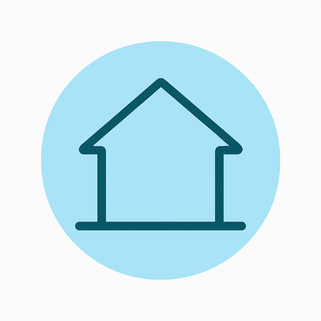 Icon representing space and privacy