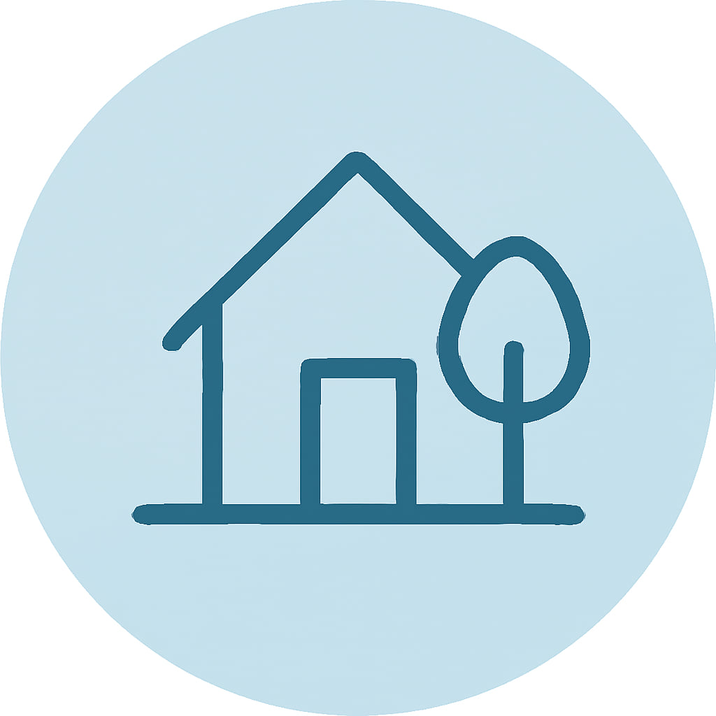 Icon representing space and privacy