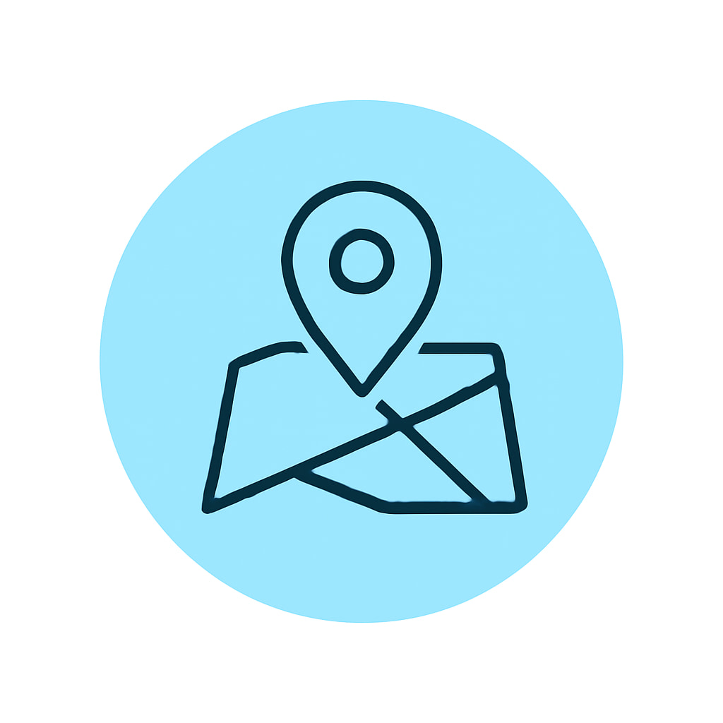 Icon representing practical location