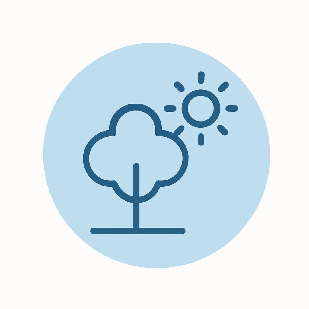 Icon representing space and nature