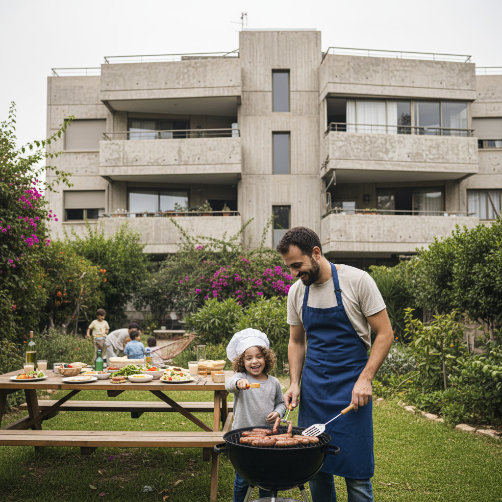 Family-friendly scene in Menuha