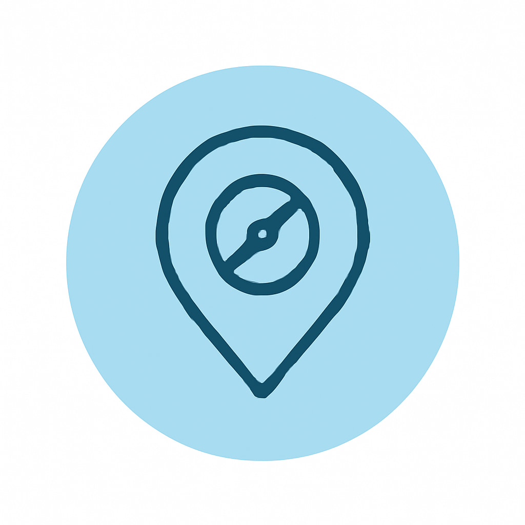 Icon representing practical location