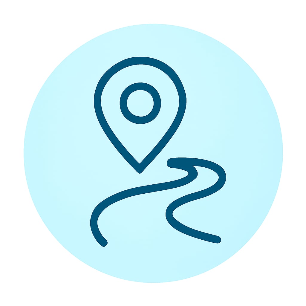 Icon representing practical location