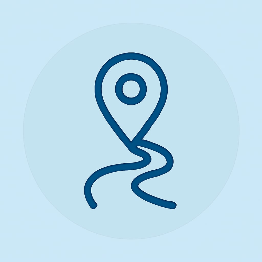 Icon representing practical location