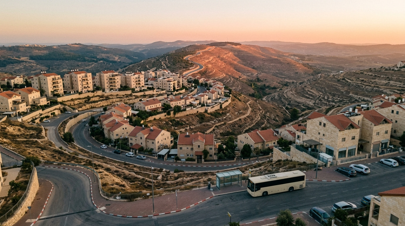 A scenic view of Tzofim in Judea & Samaria