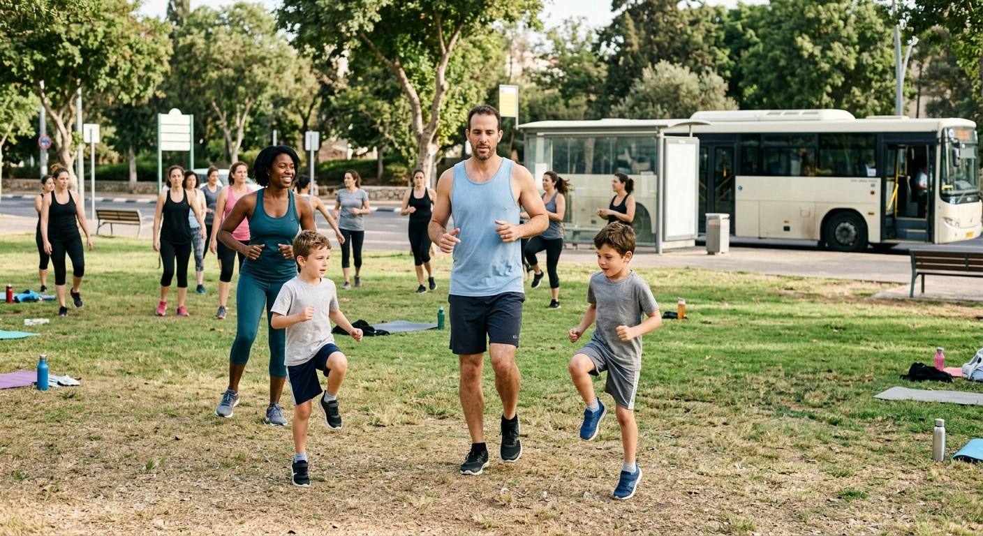 Family enjoying outdoor activities in Shilo